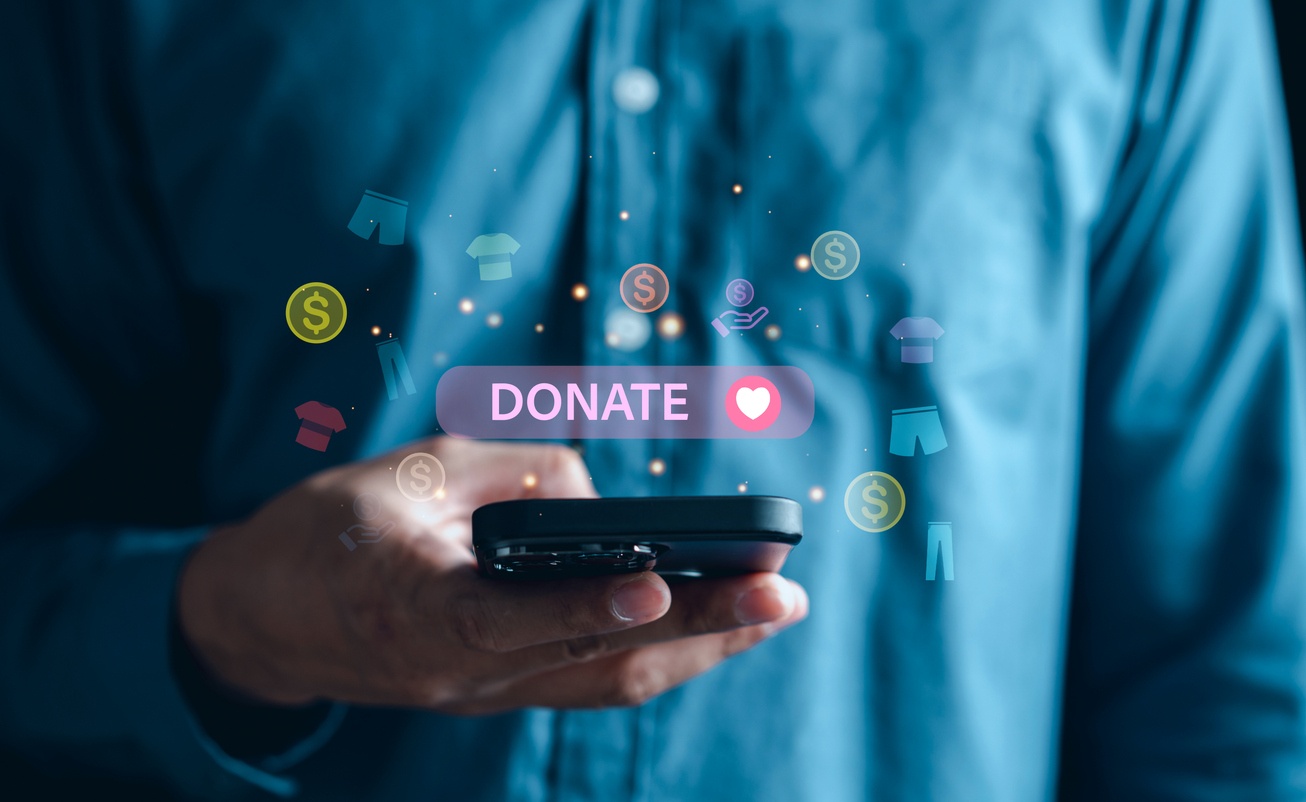 Donating on smartphone